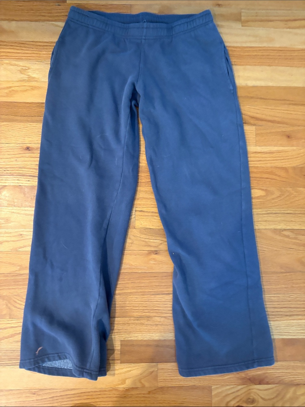 Brandy Melville Navy Blue Wide-Leg Sweatpants